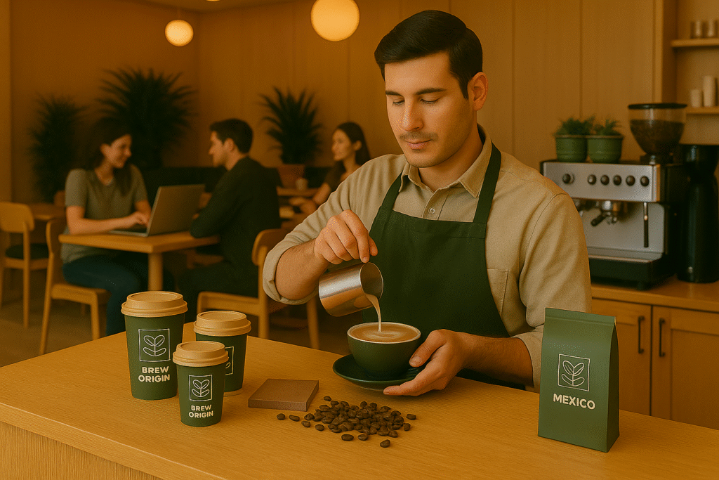 guy making coffee